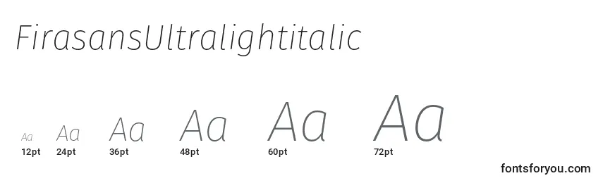 FirasansUltralightitalic Font Sizes