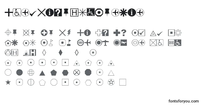 EsriDefaultMarker Font – alphabet, numbers, special characters