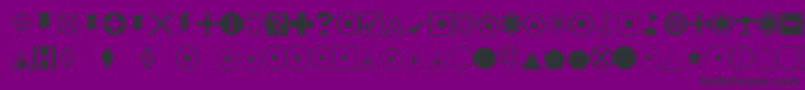 EsriDefaultMarker Font – Black Fonts on Purple Background