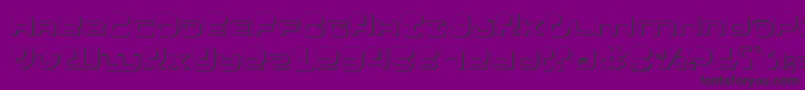 Hypnov23D Font – Black Fonts on Purple Background