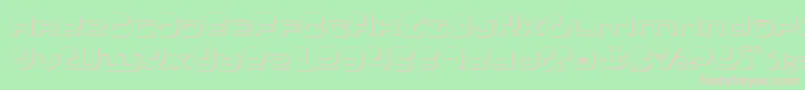 Hypnov23D Font – Pink Fonts on Green Background