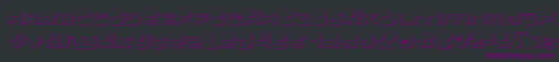 Hypnov23D Font – Purple Fonts on Black Background