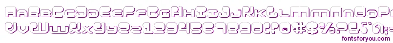 Hypnov23D-Schriftart – Violette Schriften