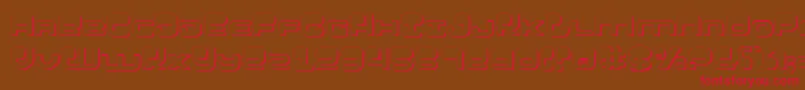 Hypnov23D Font – Red Fonts on Brown Background