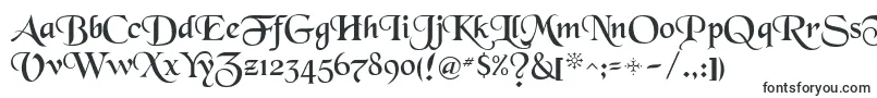Шрифт Black Chancery – готические шрифты
