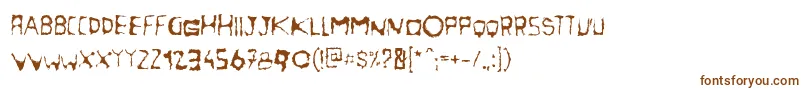 Шрифт Nightcola – коричневые шрифты на белом фоне