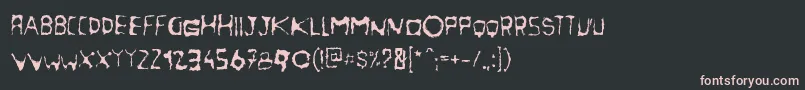 Nightcola Font – Pink Fonts on Black Background