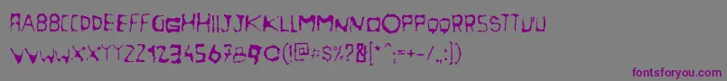 Шрифт Nightcola – фиолетовые шрифты на сером фоне
