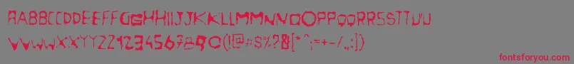 Nightcola Font – Red Fonts on Gray Background