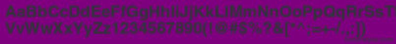 AglettericacBold Font – Black Fonts on Purple Background