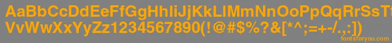 AglettericacBold Font – Orange Fonts on Gray Background
