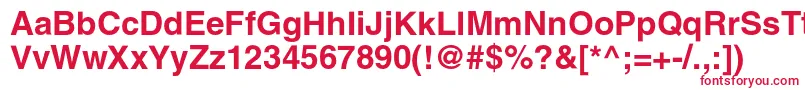 AglettericacBold-fontti – punaiset fontit valkoisella taustalla