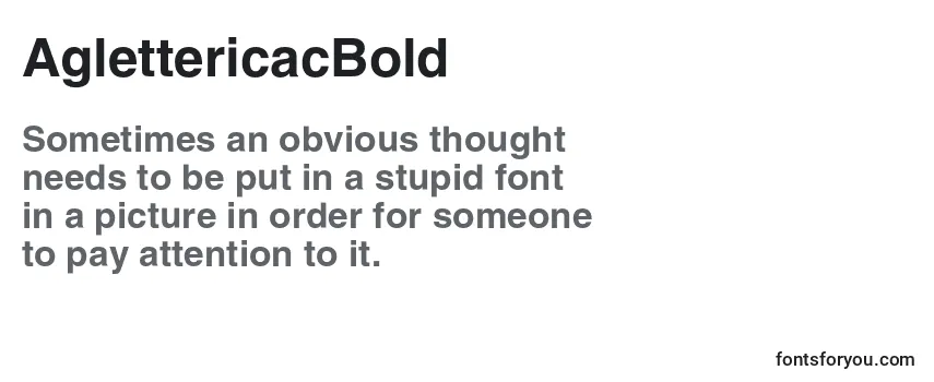 AglettericacBold Font