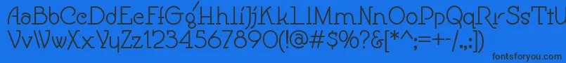 Speedball Font – Black Fonts on Blue Background