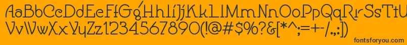Шрифт Speedball – чёрные шрифты на оранжевом фоне