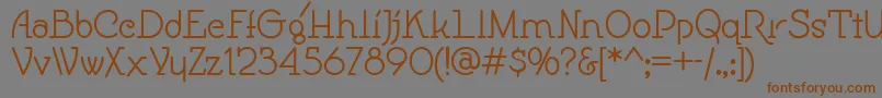 Speedball Font – Brown Fonts on Gray Background