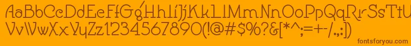 Подробнее о шрифте Speedball Шрифт Speedball – коричневые шрифты на оранжевом фоне