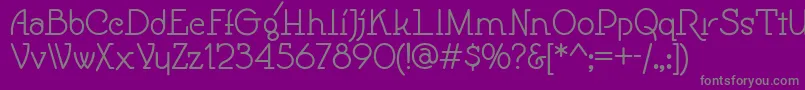 Speedball Font – Gray Fonts on Purple Background