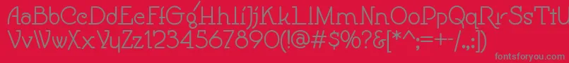 フォントSpeedball – 赤い背景に灰色の文字