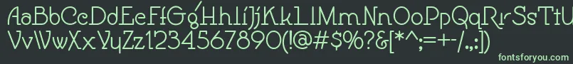フォントSpeedball – 黒い背景に緑の文字