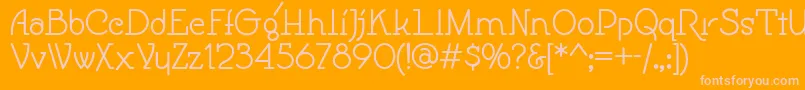 Speedball Font – Pink Fonts on Orange Background