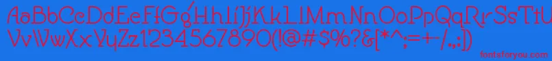 Speedball Font – Red Fonts on Blue Background