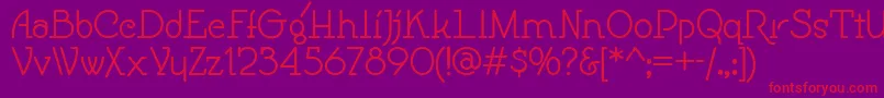 Speedball Font – Red Fonts on Purple Background