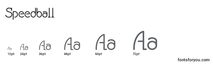 Speedball Font Sizes