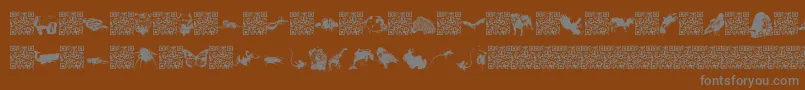 More about Worldbeings Font Worldbeings Font – Gray Fonts on Brown Background