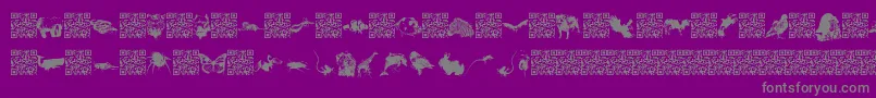 Worldbeings Font – Gray Fonts on Purple Background