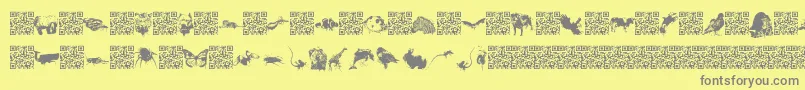 Worldbeings Font – Gray Fonts on Yellow Background