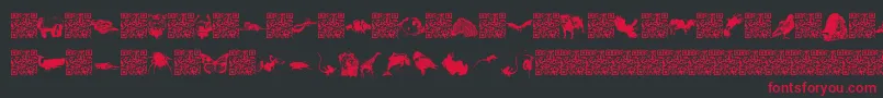 Worldbeings Font – Red Fonts on Black Background