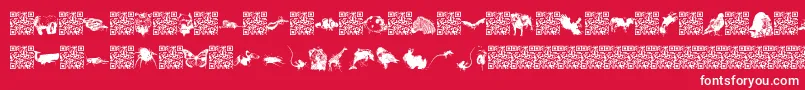 Worldbeings Font – White Fonts on Red Background