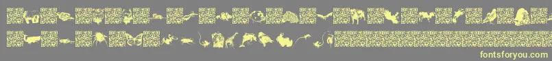 En savoir plus sur la police Worldbeings Police Worldbeings – polices jaunes sur fond gris