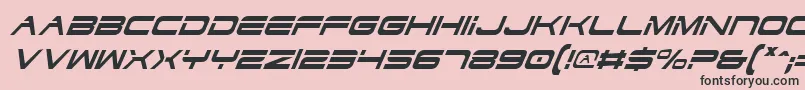 DodgerCondensedItalic Font – Black Fonts on Pink Background