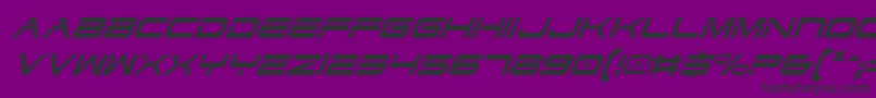 DodgerCondensedItalic Font – Black Fonts on Purple Background