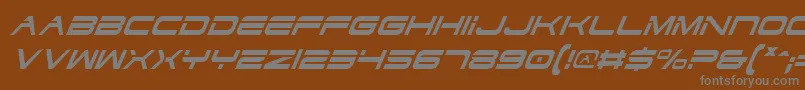 Шрифт DodgerCondensedItalic – серые шрифты на коричневом фоне