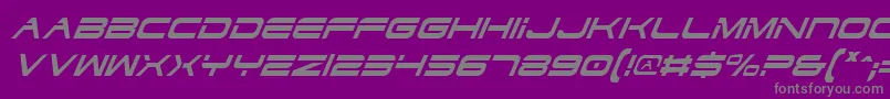 DodgerCondensedItalic Font – Gray Fonts on Purple Background