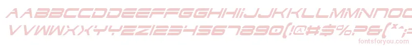 Шрифт DodgerCondensedItalic – розовые шрифты