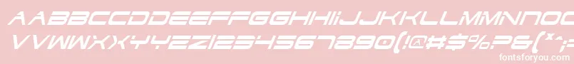 DodgerCondensedItalic Font – White Fonts on Pink Background