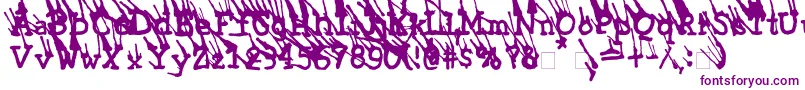 LinotypeGrassyExtrabold Font – Purple Fonts on White Background