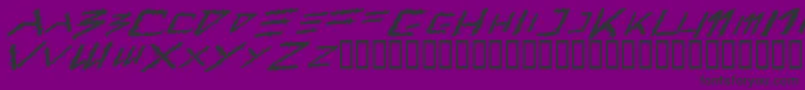 Barbt Font – Black Fonts on Purple Background