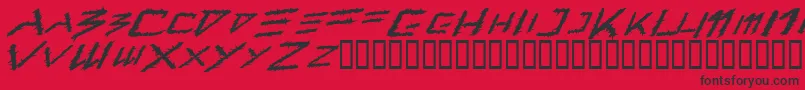 Barbt Font – Black Fonts on Red Background