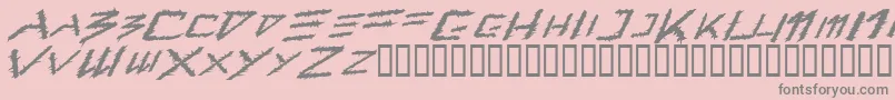 Barbt-fontti – harmaat kirjasimet vaaleanpunaisella taustalla