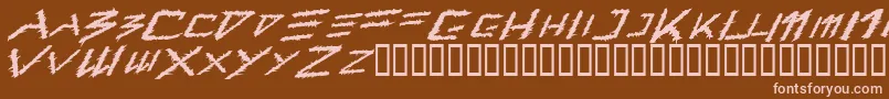 Barbt Font – Pink Fonts on Brown Background