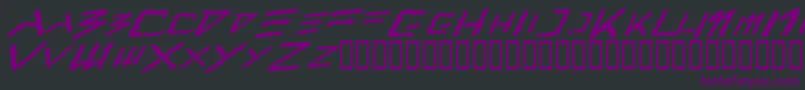Шрифт Barbt – фиолетовые шрифты на чёрном фоне