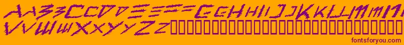 More about Barbt Font Barbt Font – Purple Fonts on Orange Background