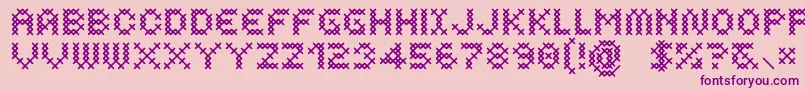 More about CosturaDemibold Font CosturaDemibold Font – Purple Fonts on Pink Background