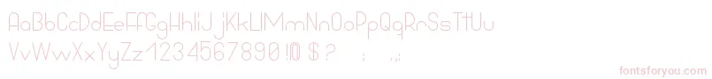 BowhouseRegular Font – Pink Fonts on White Background