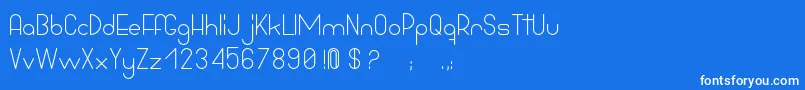 BowhouseRegular Font – White Fonts on Blue Background